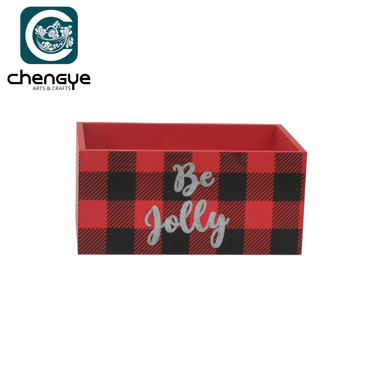 Small Wooden Storage Gift Crate Box With Metal Words
