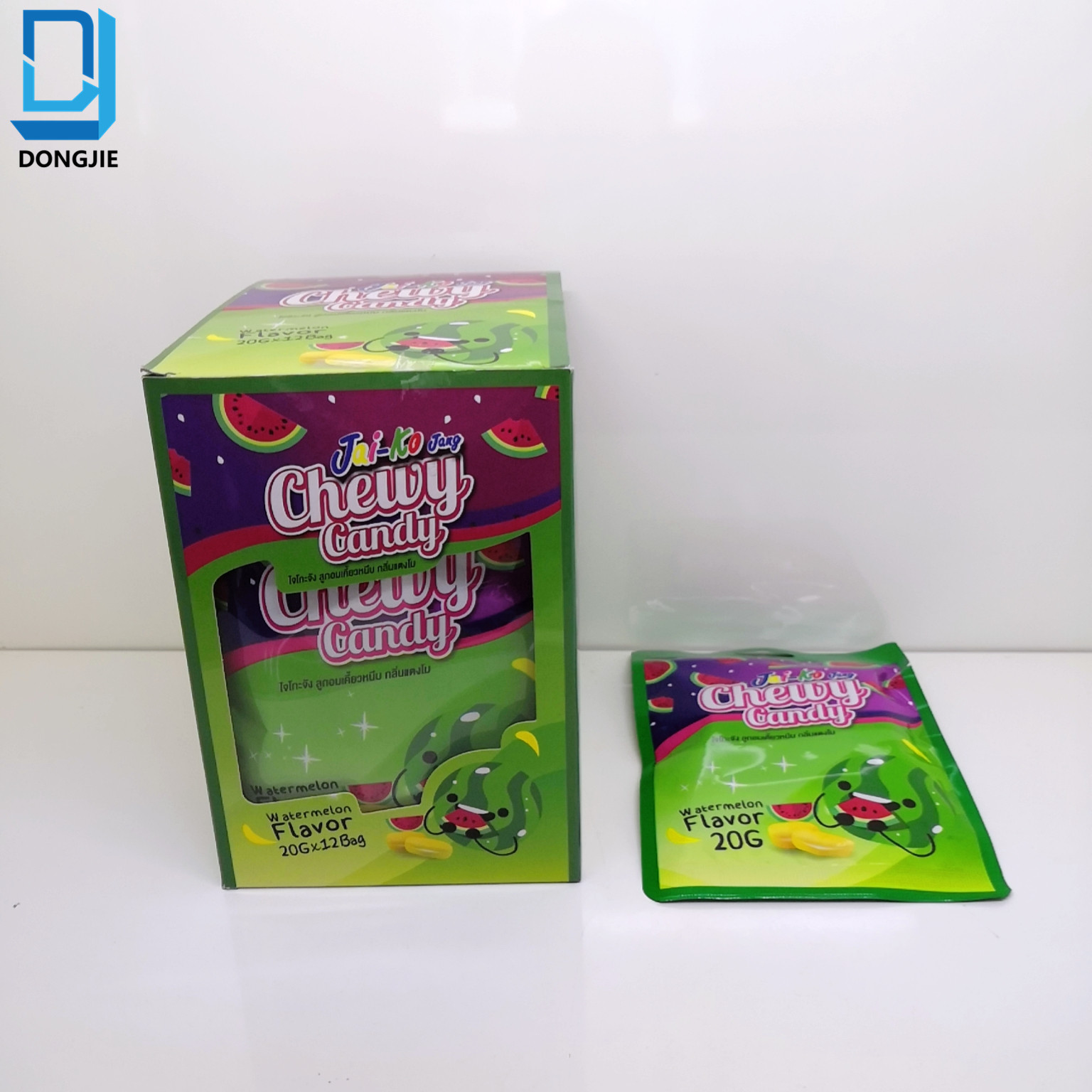 *Chewy candy (watermelon flavor)