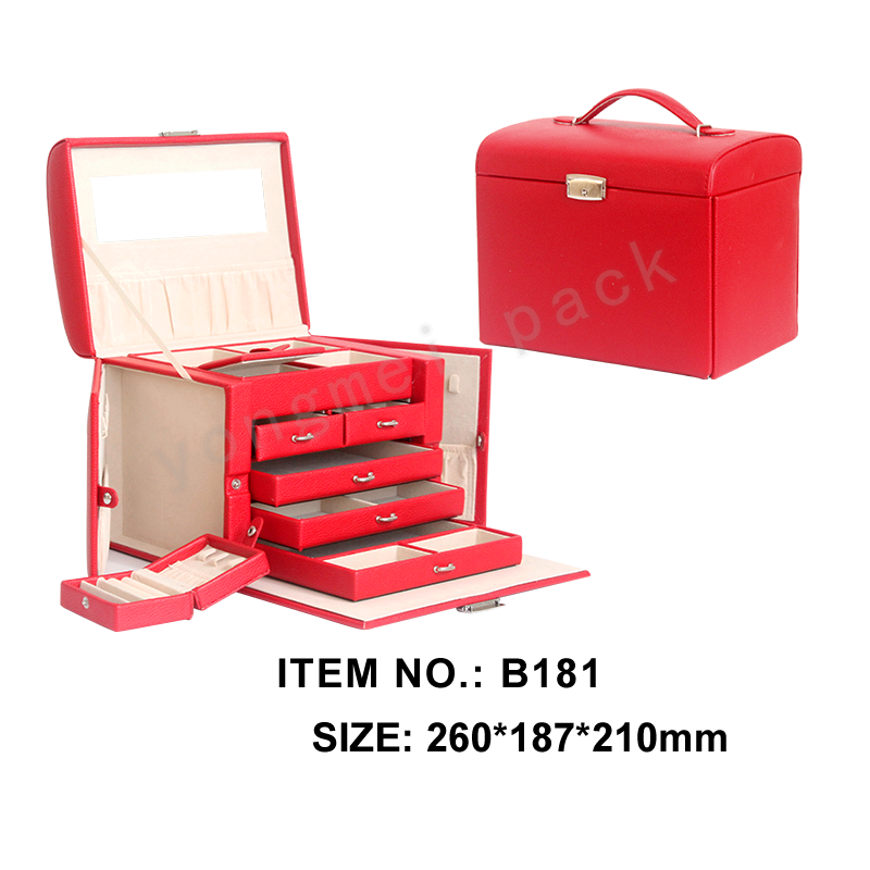 Multifunctional large capacity jewelry storage box jewelry box