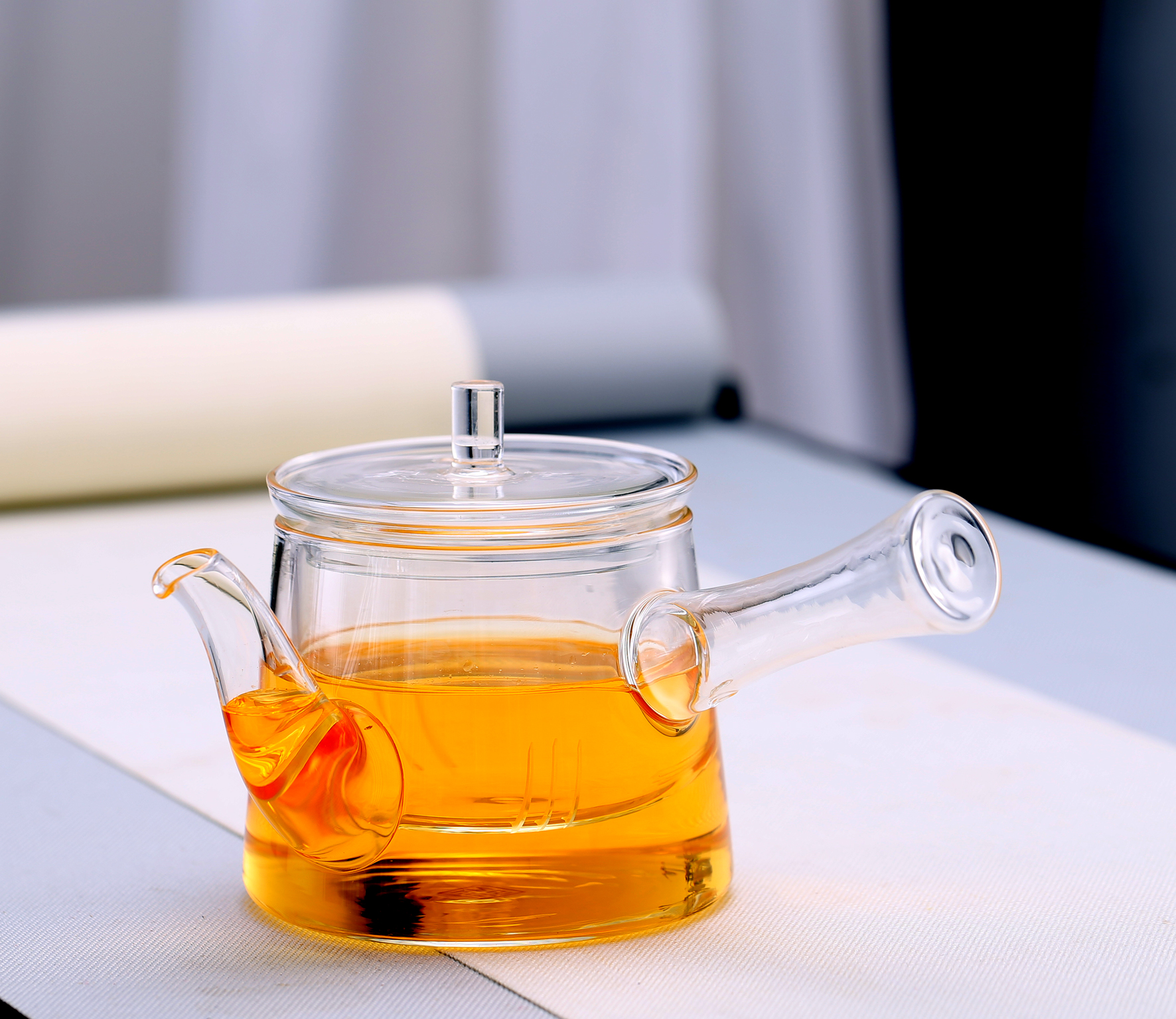 Borosilicate glass teapot