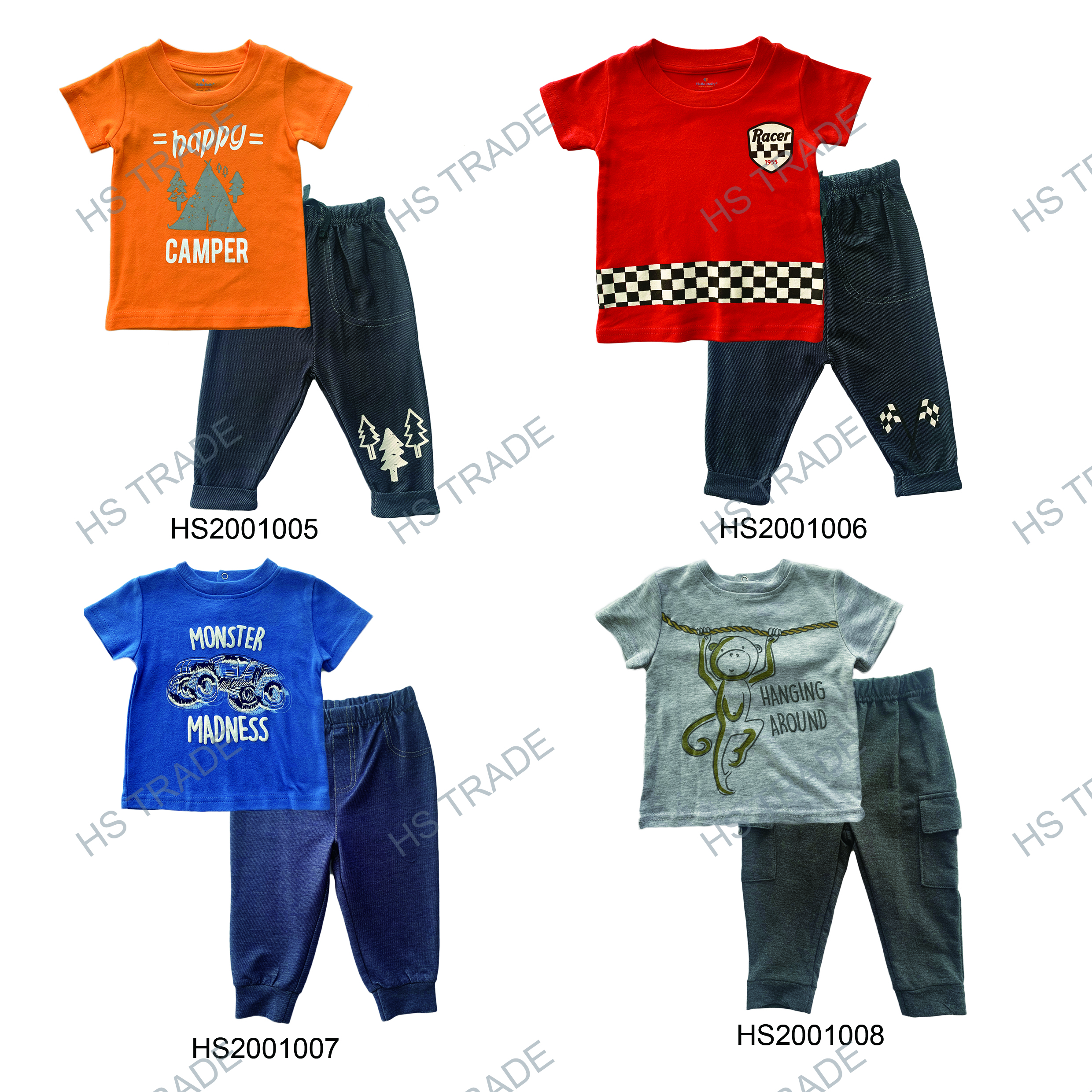 Kids Tshirt pants 2pc set Spring & Summer