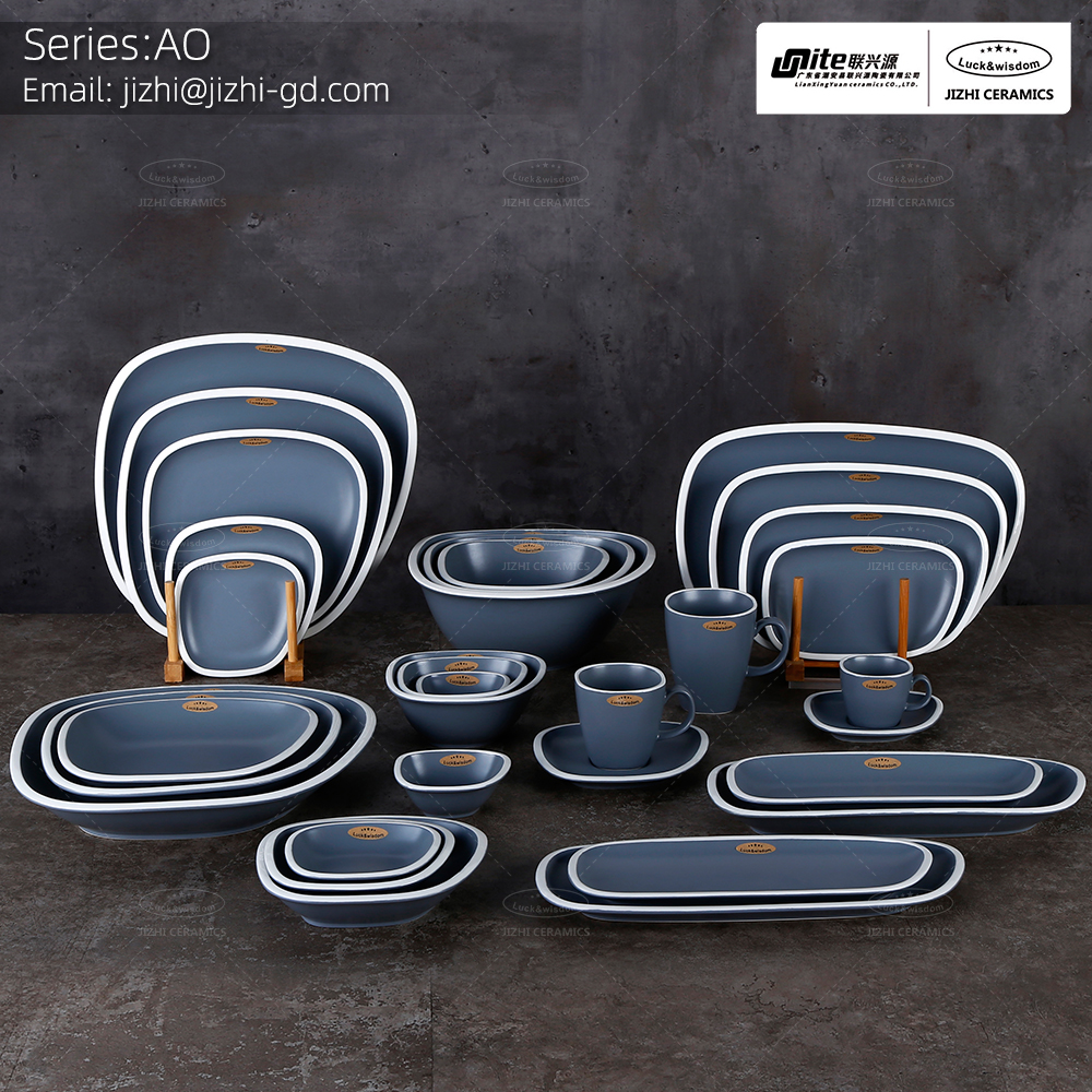 Ceramics porcelain Dinner set Table wares coffee pot dinner plate dessert plate cup and saucer Kitchenware Series:AO