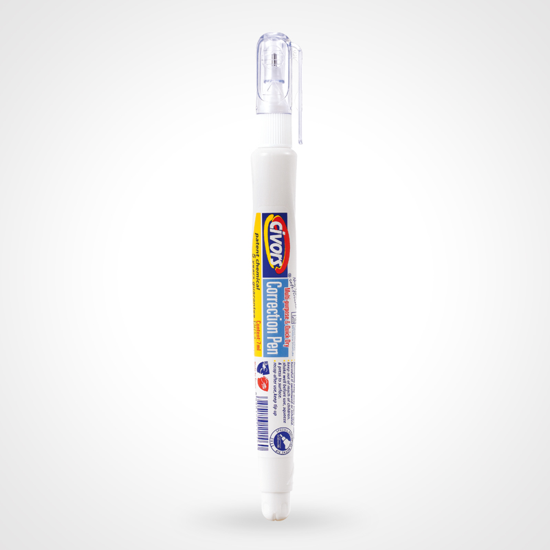 CP PEN,CORRECTION PEN,CORRECTION FLUID, WHITEOUT，CAIRAN KOREKSI, Corrector, Correcteur Stylo