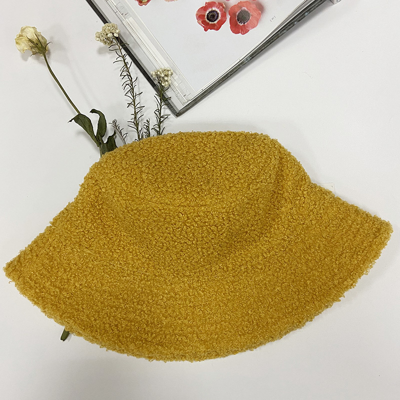 Autumn Winter Women Fashion Soft Boucle Thick Warm Fisherman Hats