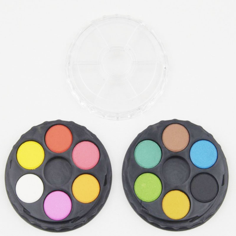 6/ 12 colors WATER COLOR CAKE SOLID WATERCOLOR PAINT SET SCHOOL STATIONERY