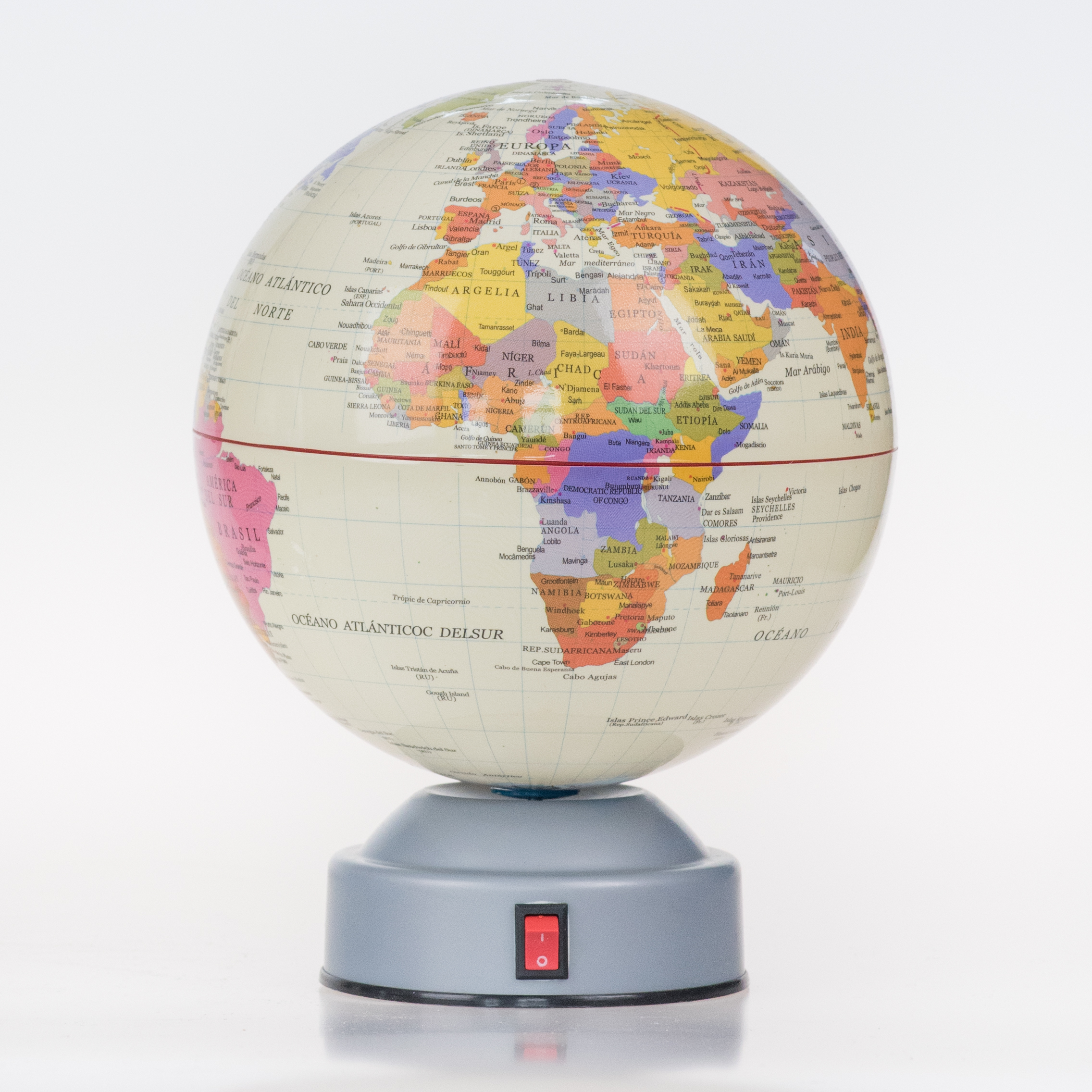 Rotating World Globe for Desktop Decoration Education
