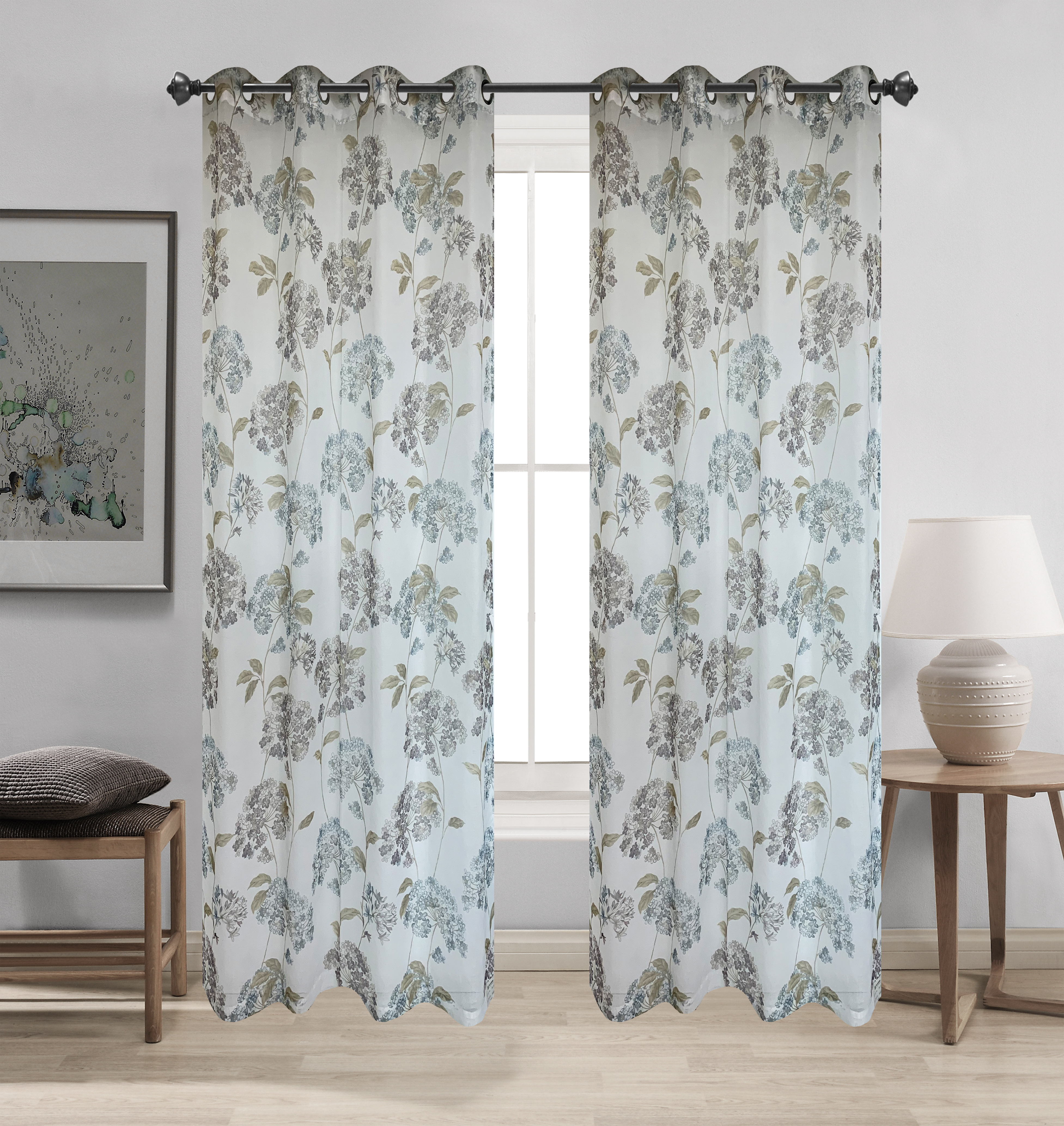 Sky star printed curtain