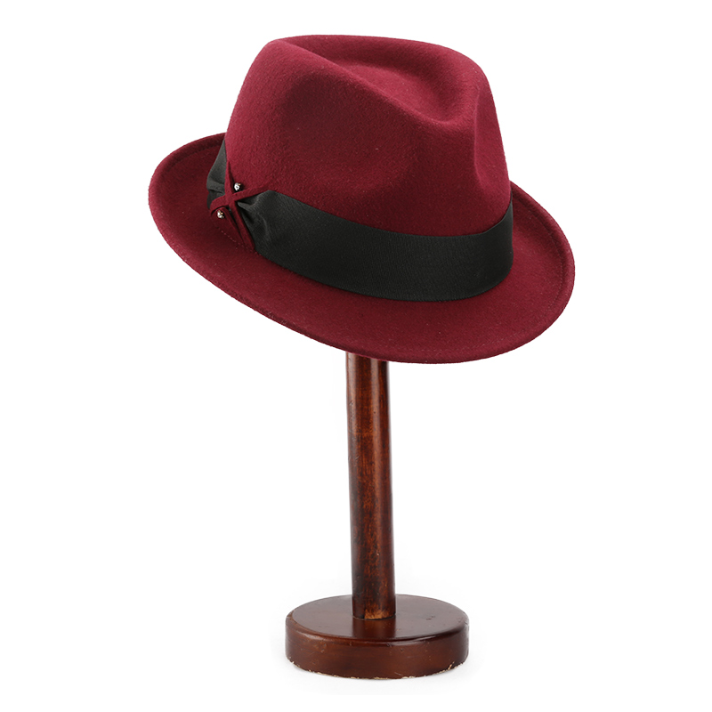 China Wholesale Short Brim Trilby Hat Fedora Hat
