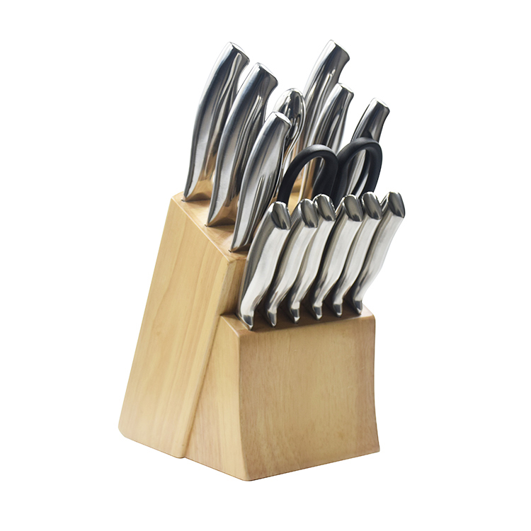 14pcs stainless steel hollow handle knife set