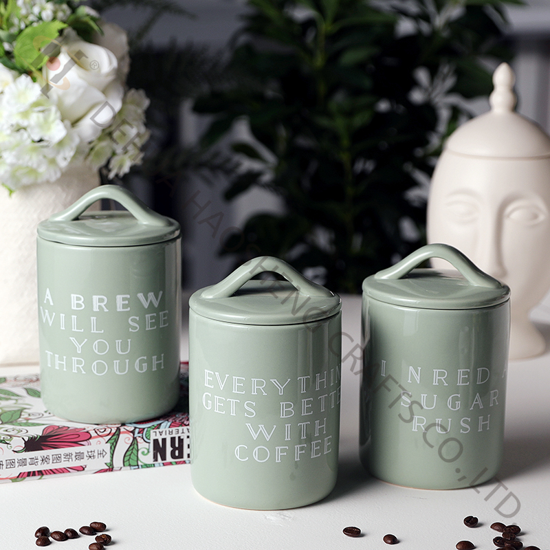 Ceramic Jar with decal