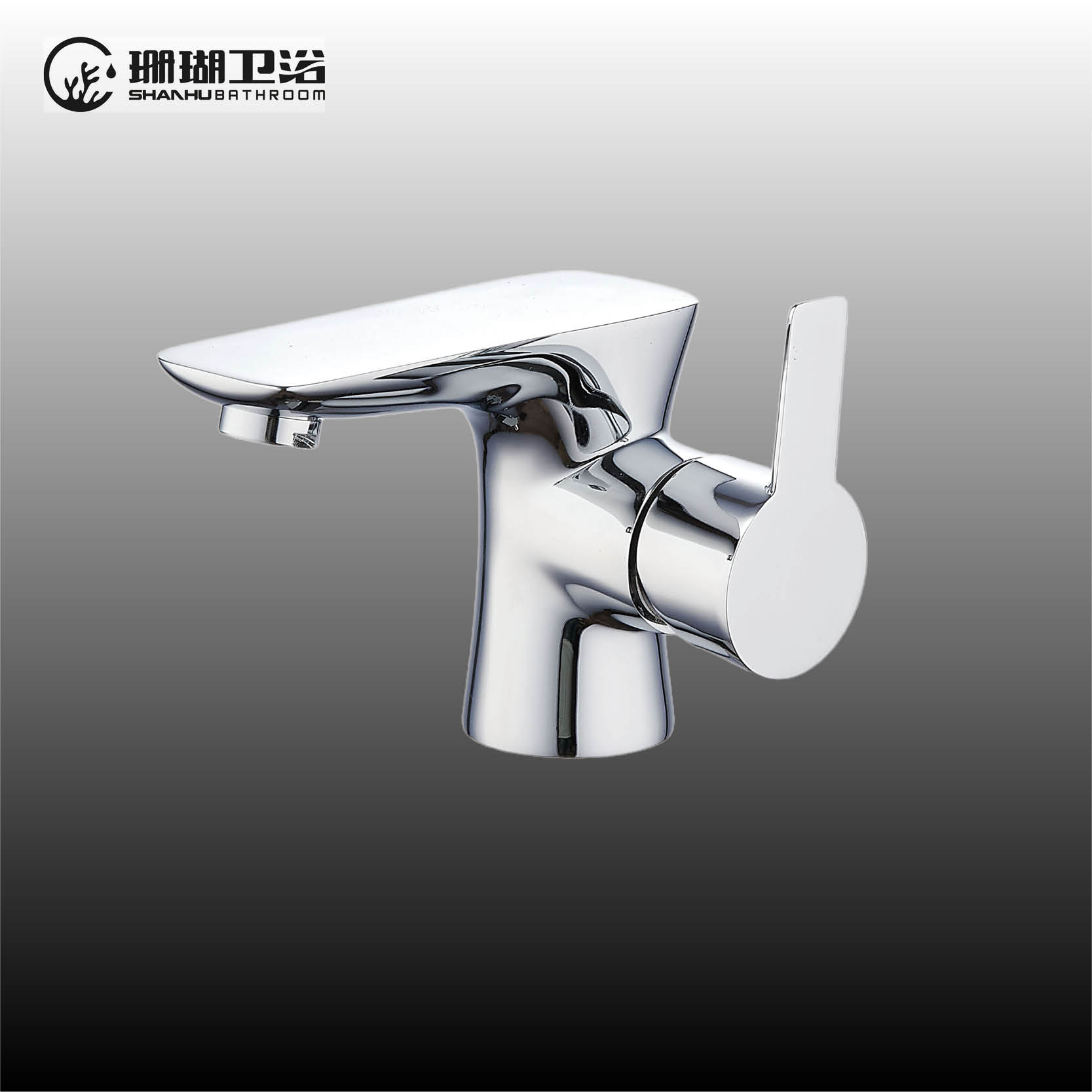 Single lever monobloc basin mixer