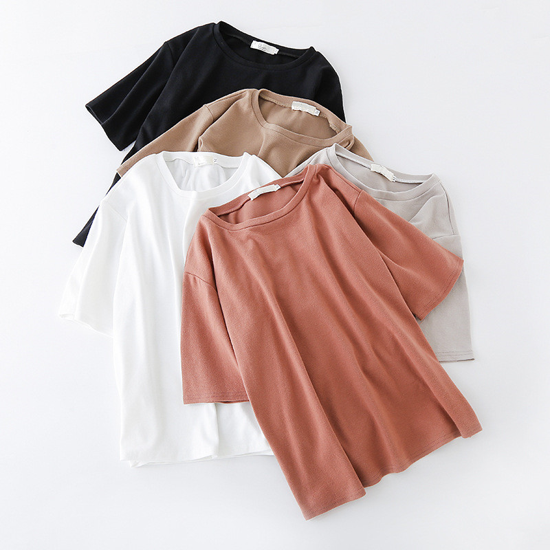 wholesale cheap korean fashion oversized loose T-shirt