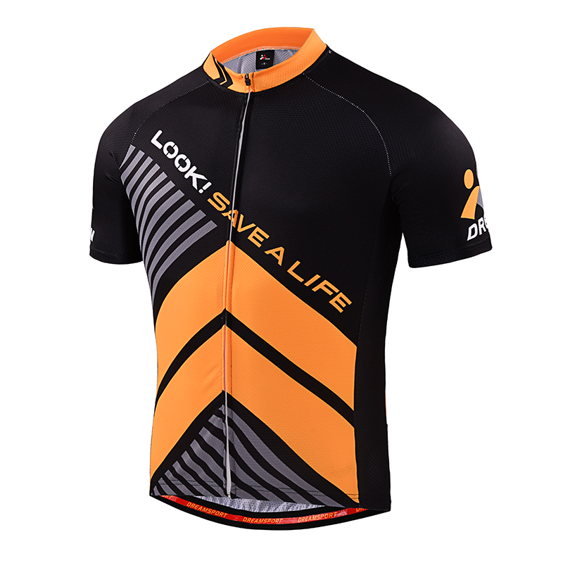 Low MOQ 10pcs Custom Designs Sublimation Printing Dry Fit Short Sleeve Cycling Jersey