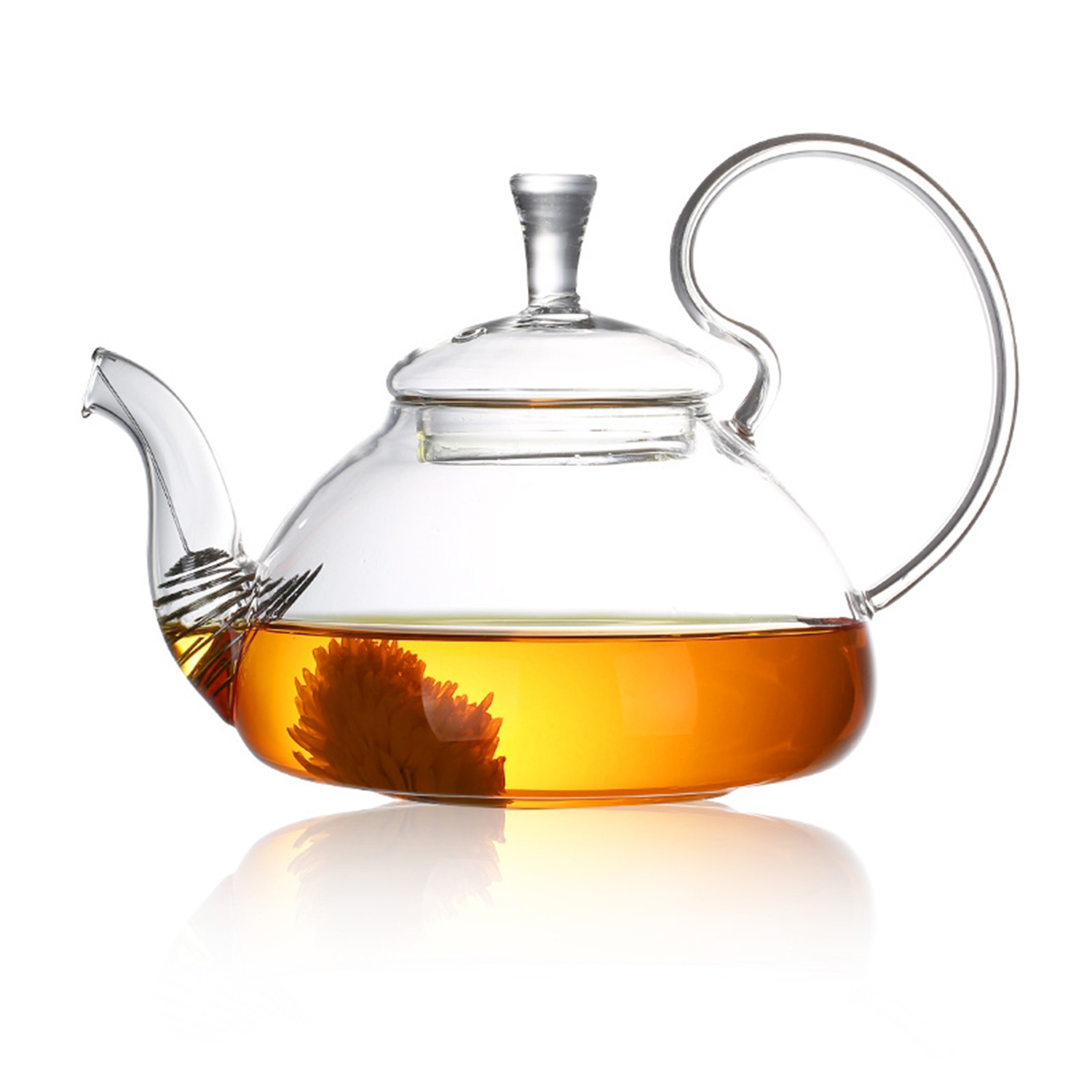 Borosilicate glass teapot
