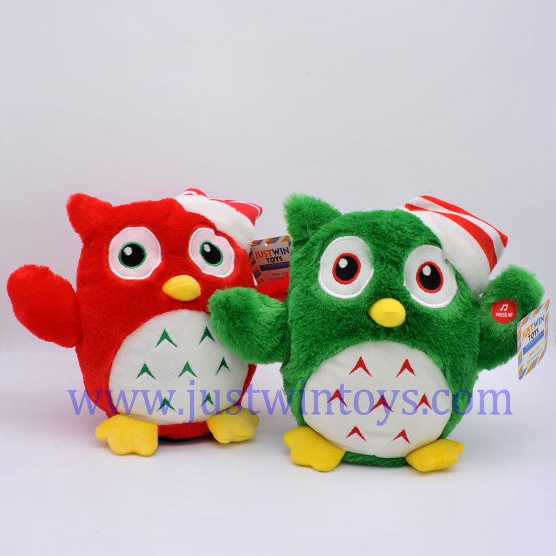 Christmas singing and rolling owl