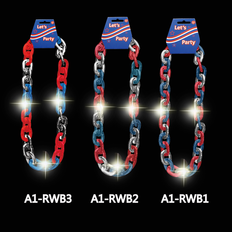 LED Rainbow Jumbo Chain Necklace