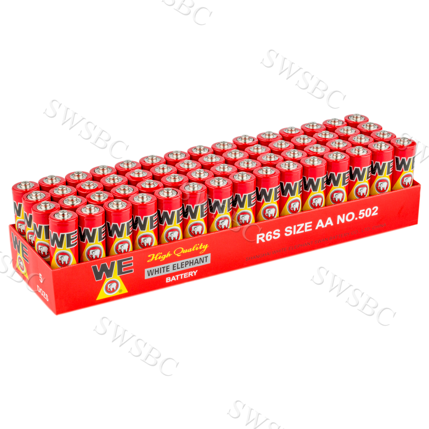 White Elephant R6/Aa/Um-3 Carbon Zinc Battery