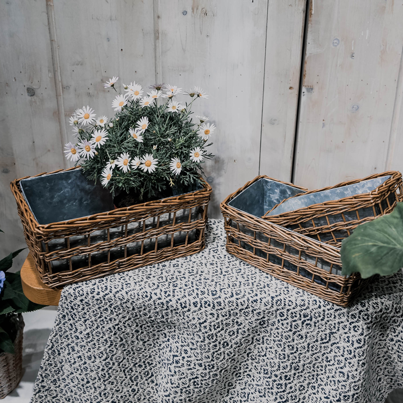 willow /wicker flower basket