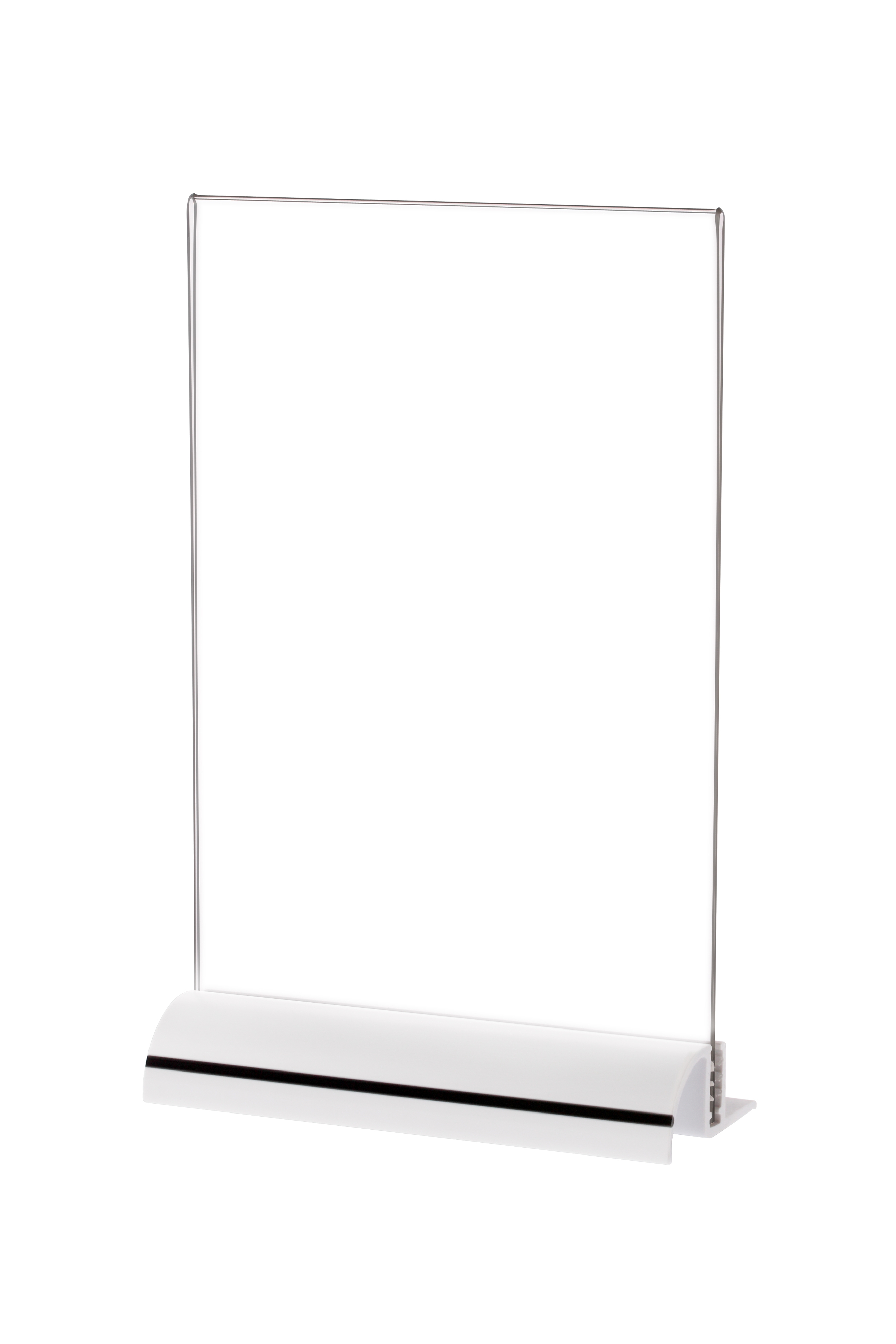 sign holder with extrustion white baseA4