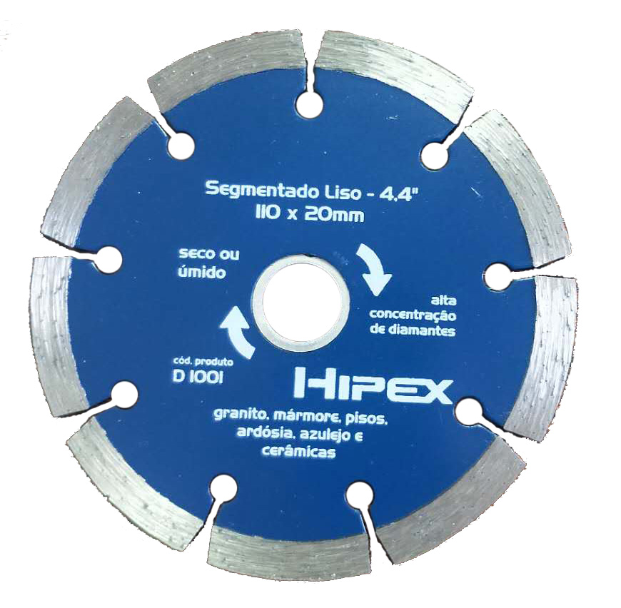 Segmented rim diamond cutting blade