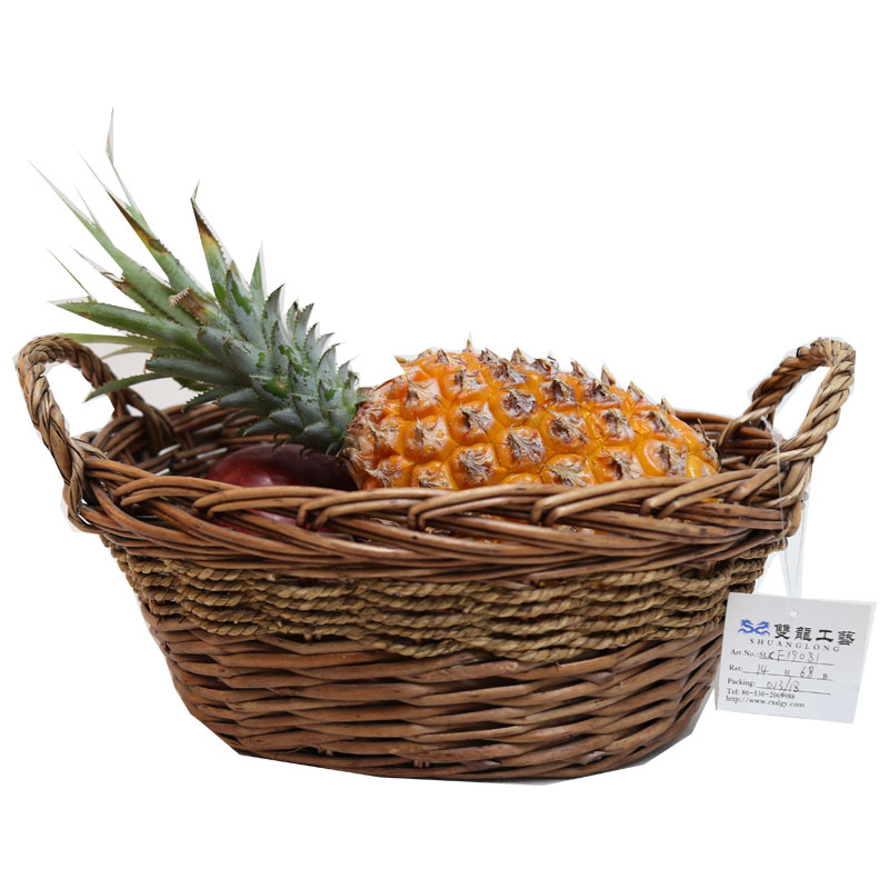 Hot Sale Oval Shaped -Small- Willow Handwoven Easter Basket for Storage