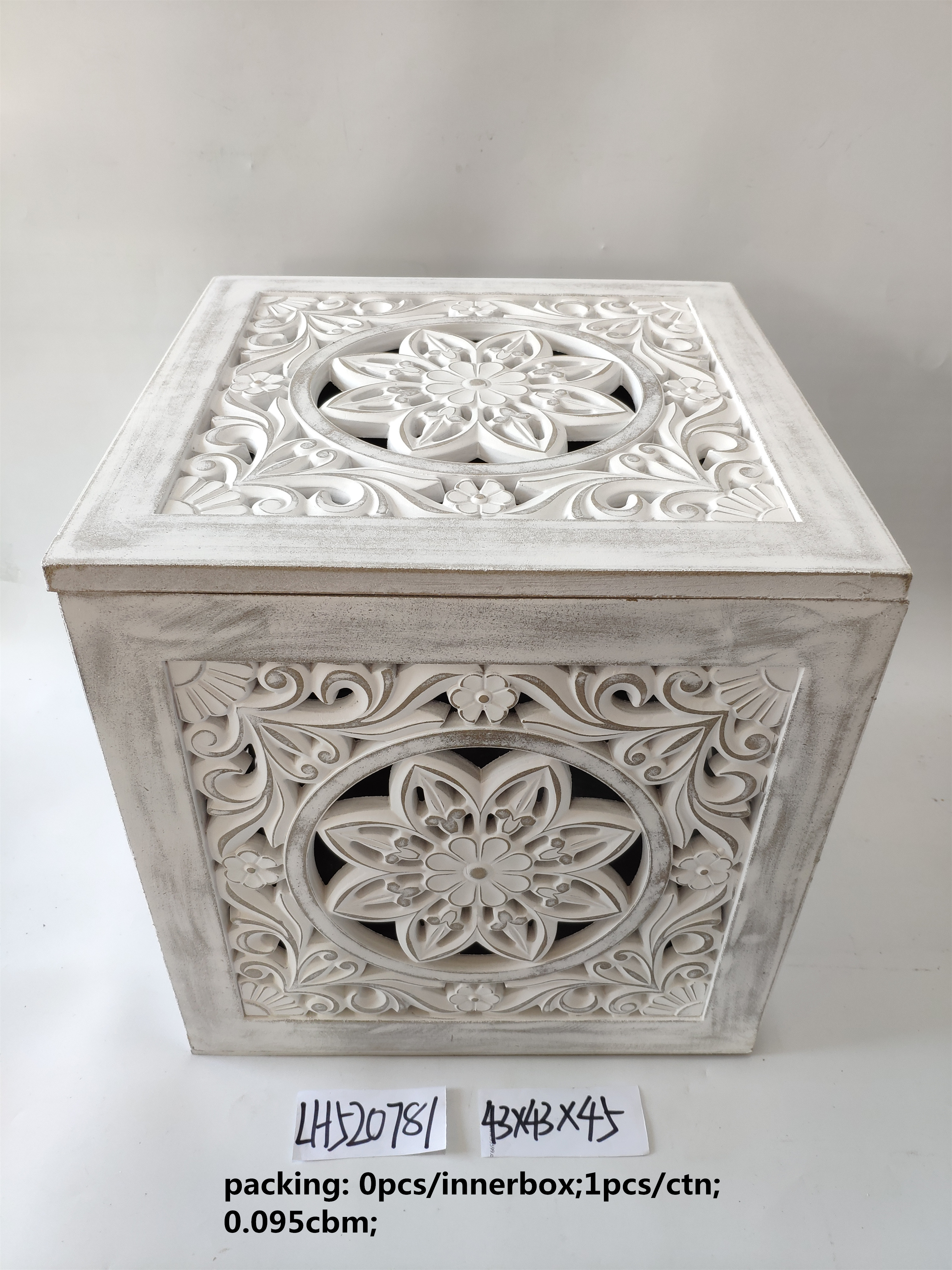 Retro set four MDF European large storage box table