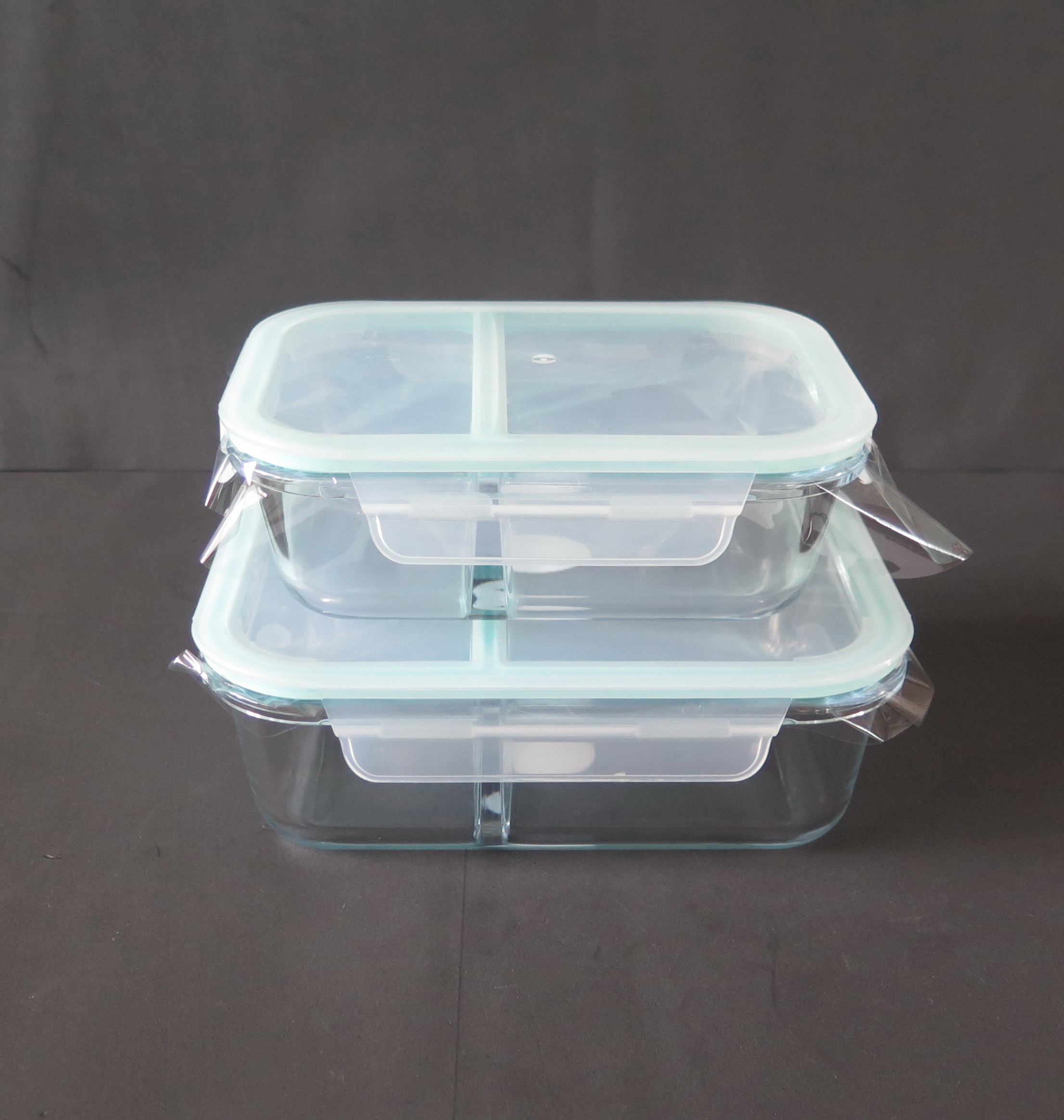 MC4010 Glass food container 2 compartment