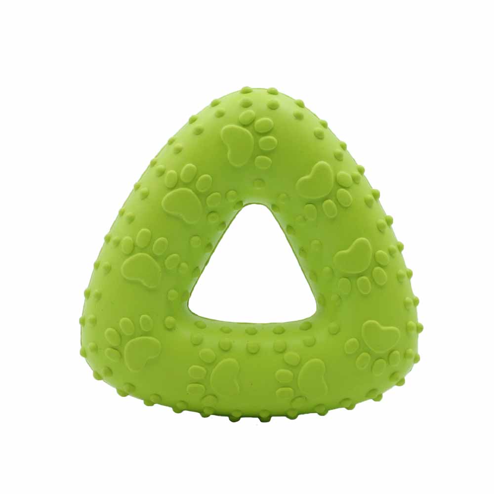 OEM 10cm Rubber Triangle Pet toys for Large Dogs Small Dog