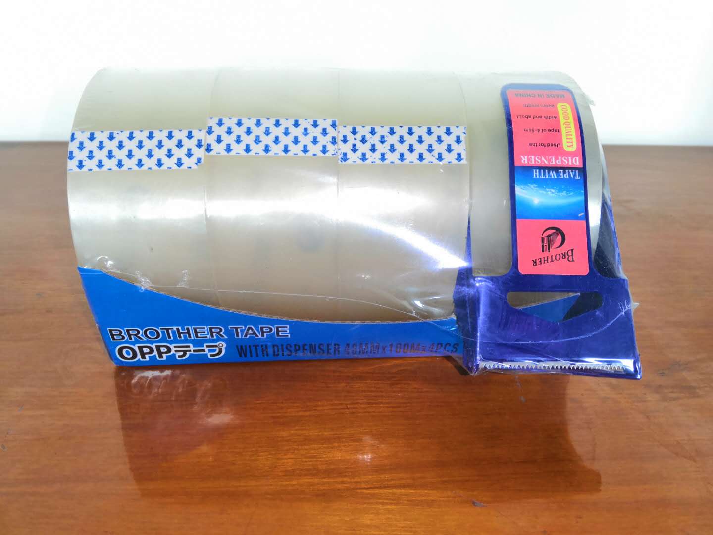4pcs Packing Tape With Dispenser