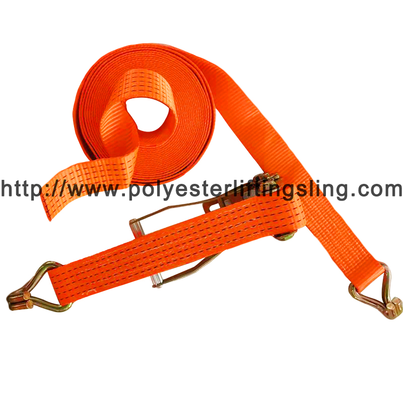 CE Strap Ratchet Straps 1 Inch 1000KGS Lashing Strap Ratchet Tie-Down Straps with D-ring