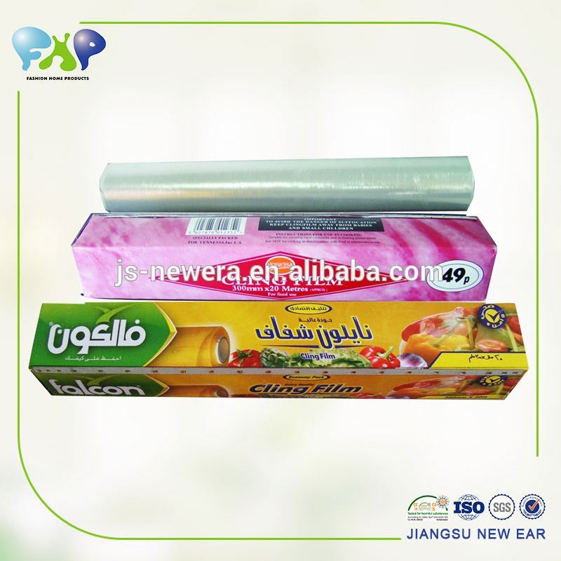 PE cling film food grade wrap stretch 10-15mic Jumbo roll OEM ODM wrap stretch film food fresh film