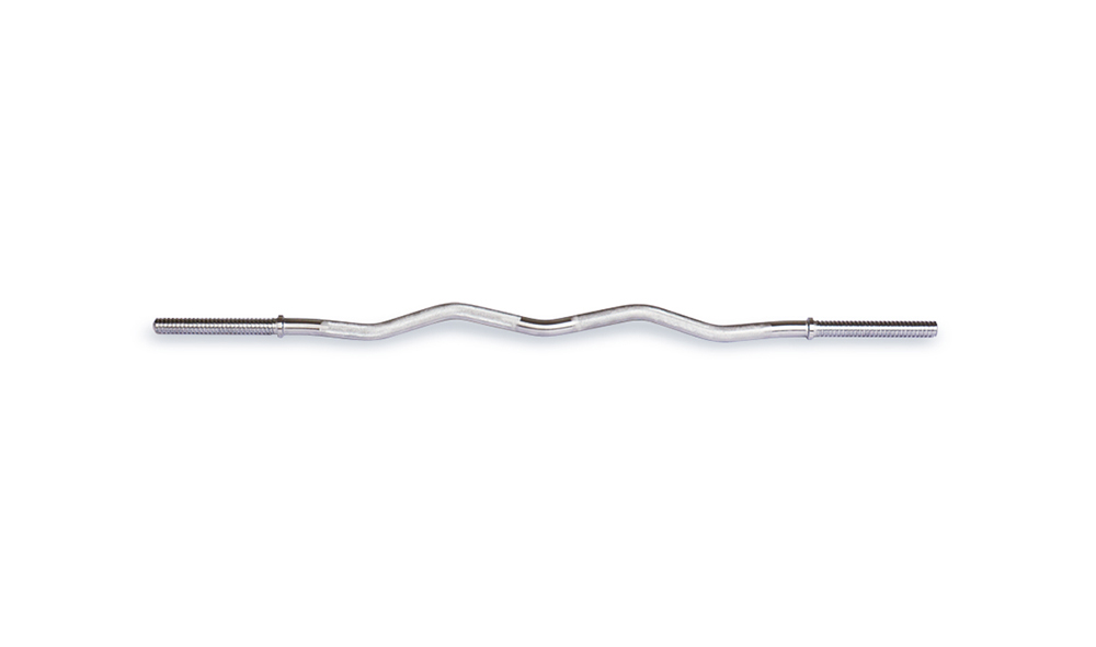 47" chrome spinlock bar with small bend