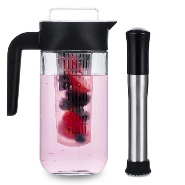 Sinoglass Glass Fruit Infusion Water Pitcher