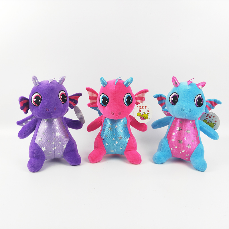 Plush sitting dinosaur toy soft stuffed dino