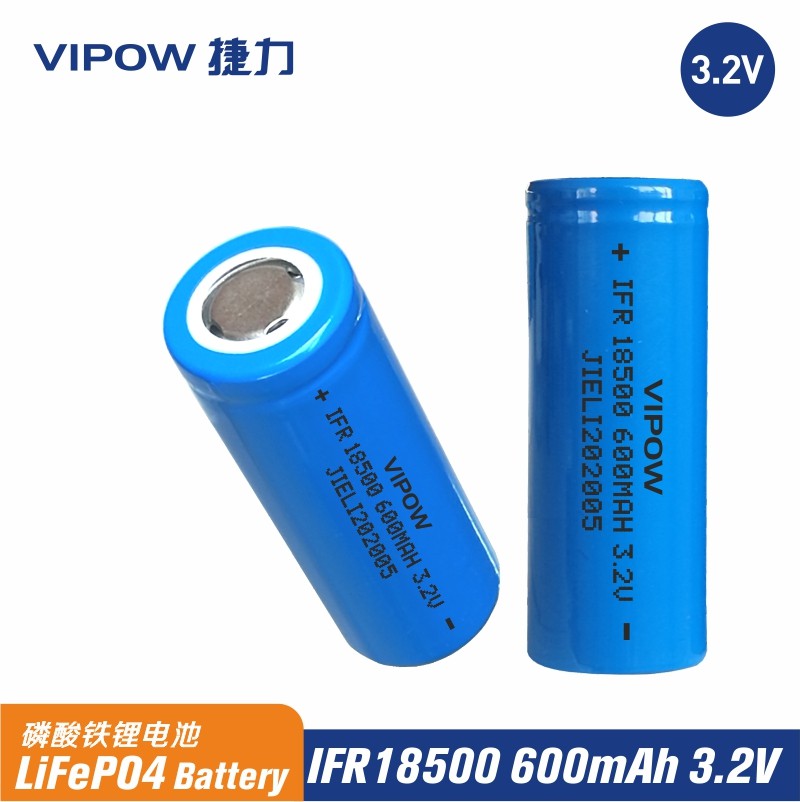 3.2V LiFePO4 18500 800mAh