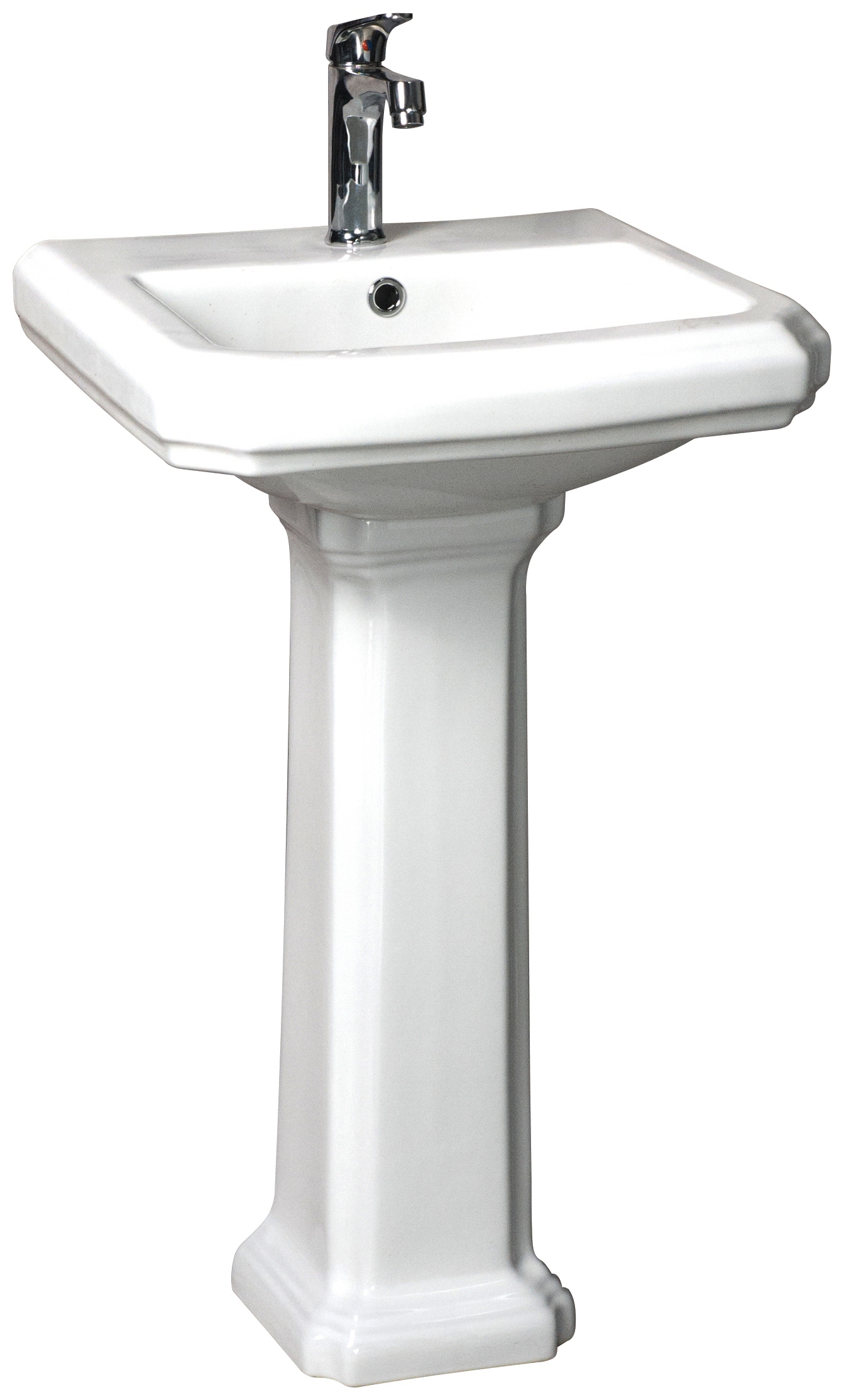 basin with pedesta