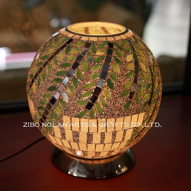 Table Lamp mosaic glass ball table lamp with stand