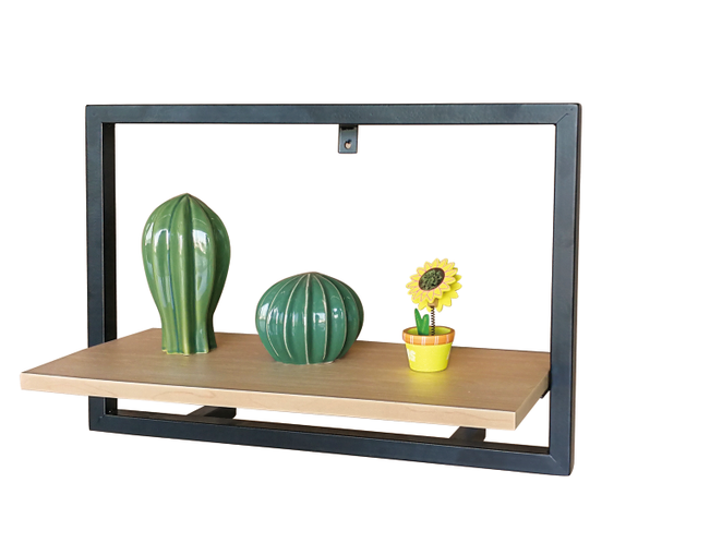 Decorative Wall Mounted Storage Wood Shelves,Metal Storage Shelf