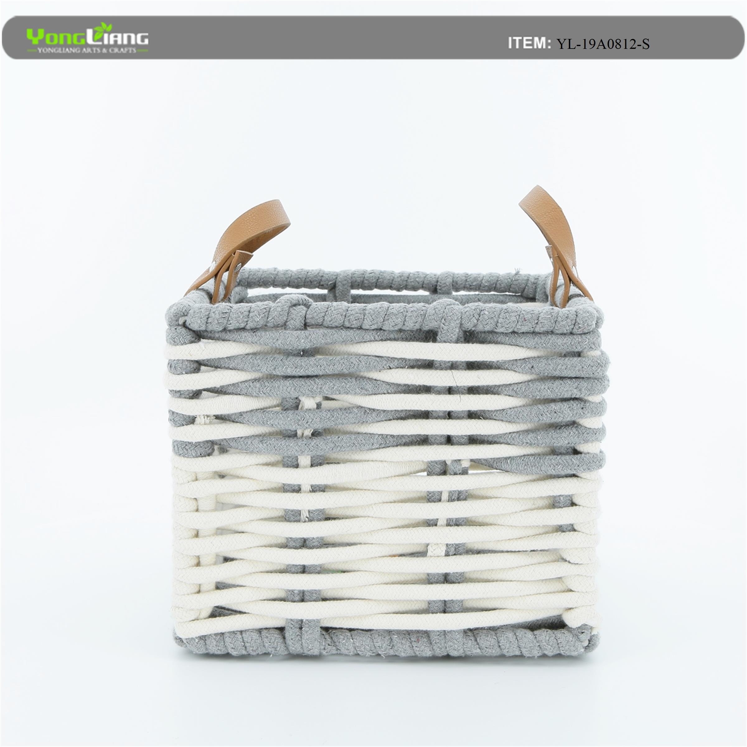 Poly Rope Weaving Storage Basket
