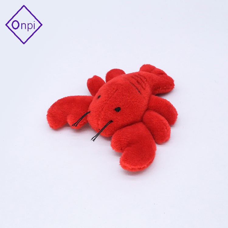 Soft plush stuffed animal mini lobster magnet toys