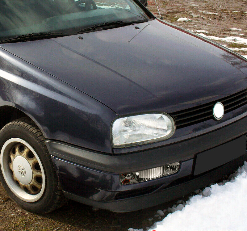 FIT For 93-98 VW MK3 Golf Jetta Cabrio Clear Lens Bumper Driving Fog Lights