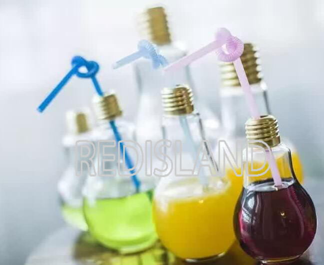Light bulb glass bottle