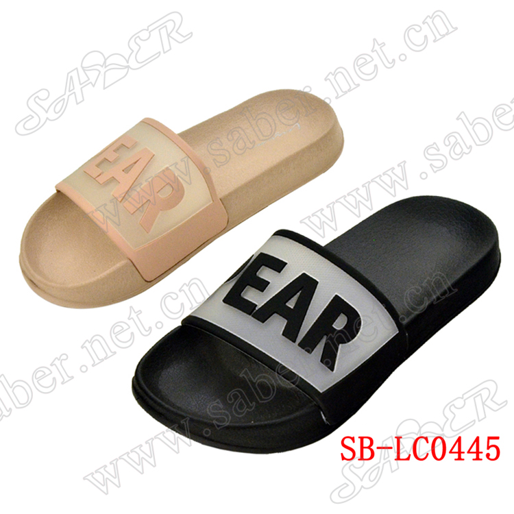 Custom Printed Beach PVC Man Woman Slide Sandal Slipper