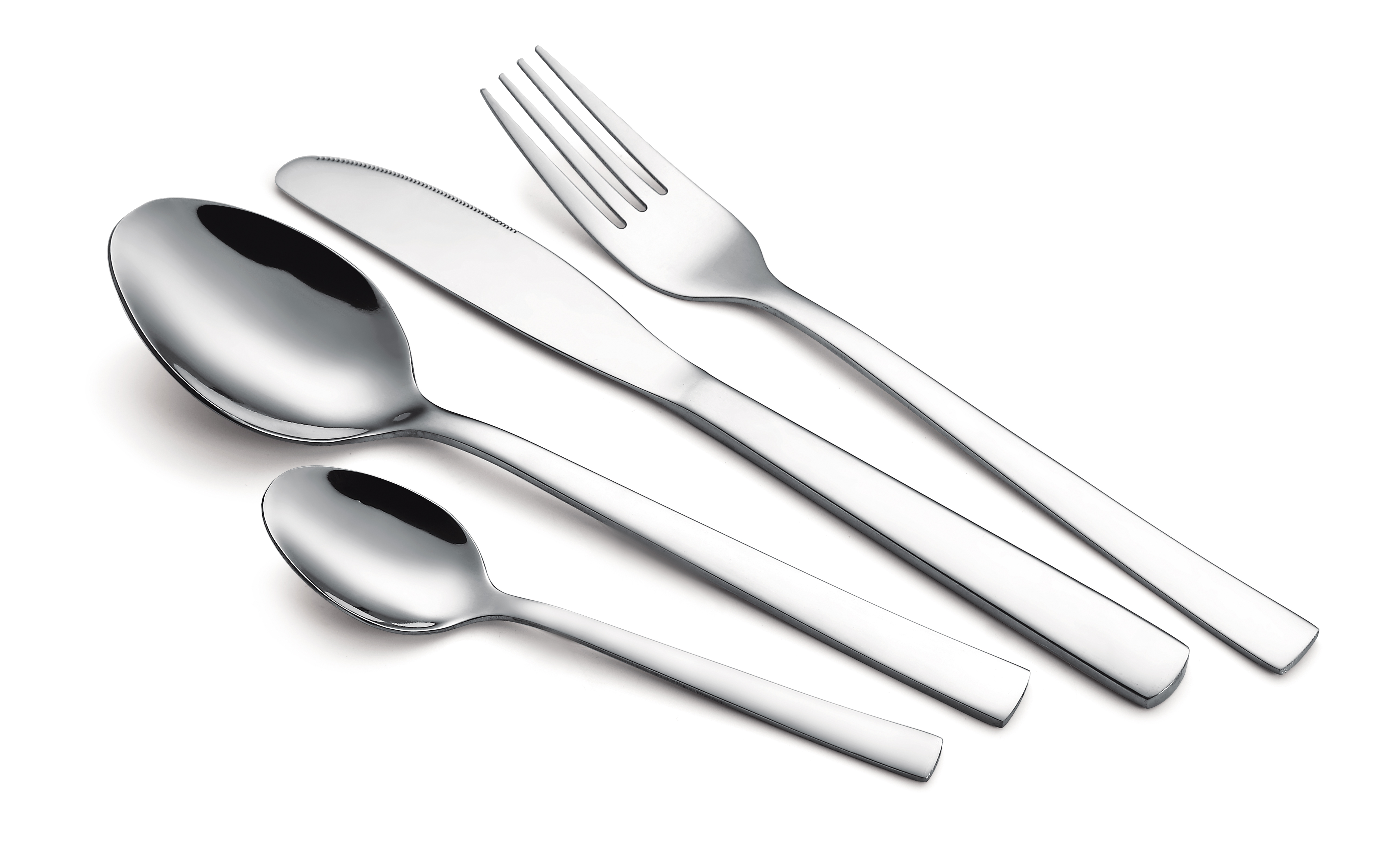 24pcs Stainless steel cutlery set in color box