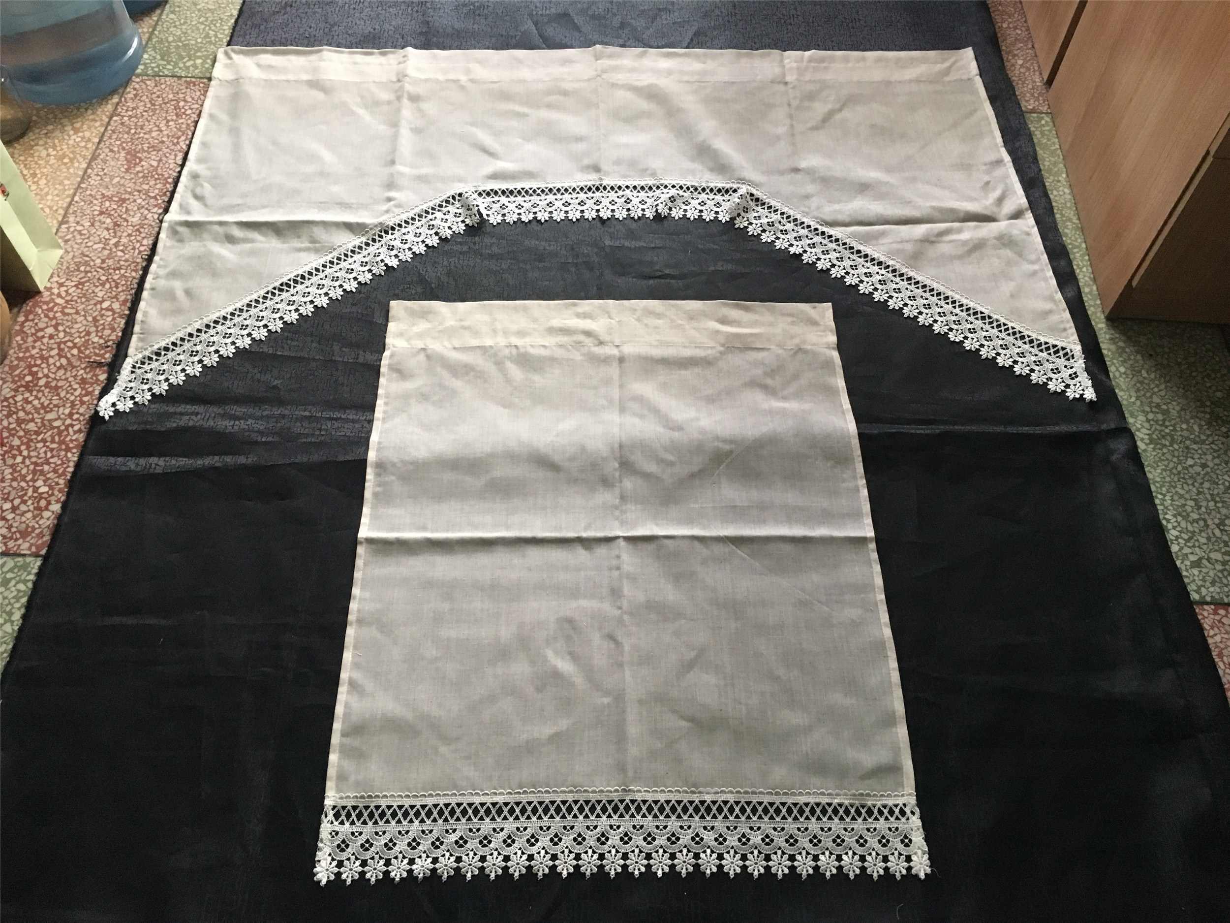 3pcs set kitchen curtain from manufacturer in China