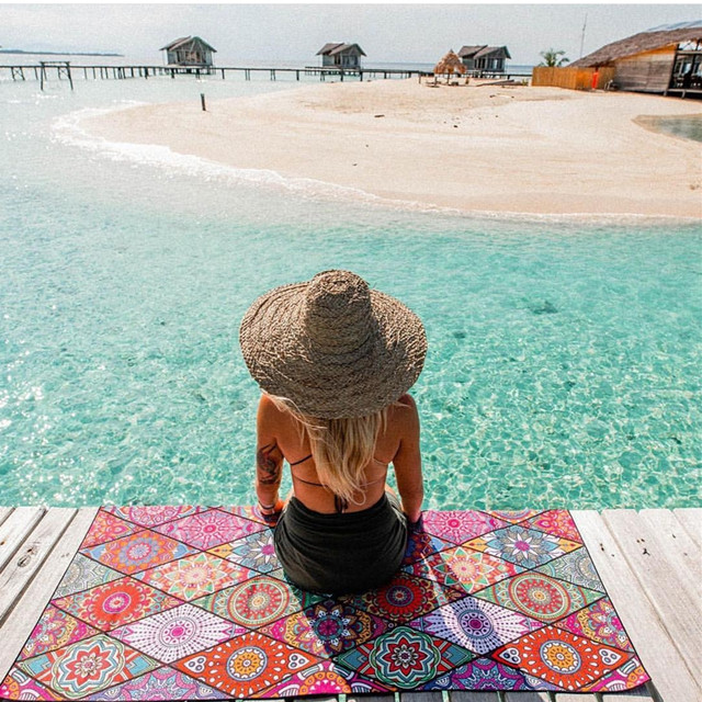 waffle beach towel