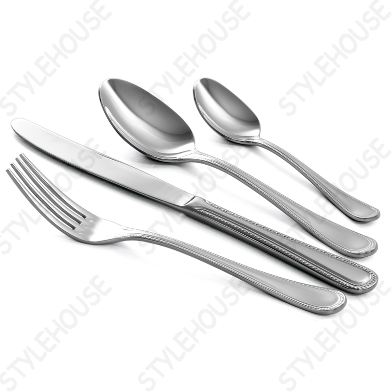Stainless steel cutlery - bead design