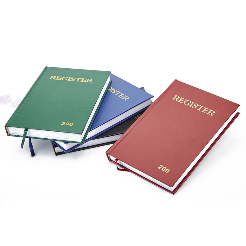 PVC hardcover 5x5 square register book