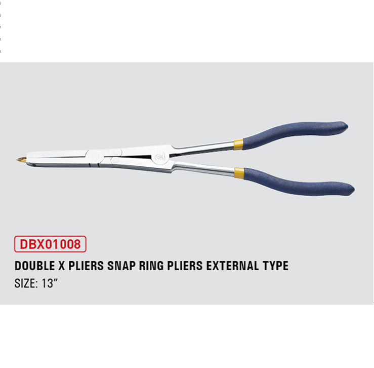 Double X Pliers Snap Ring Pliers External Type