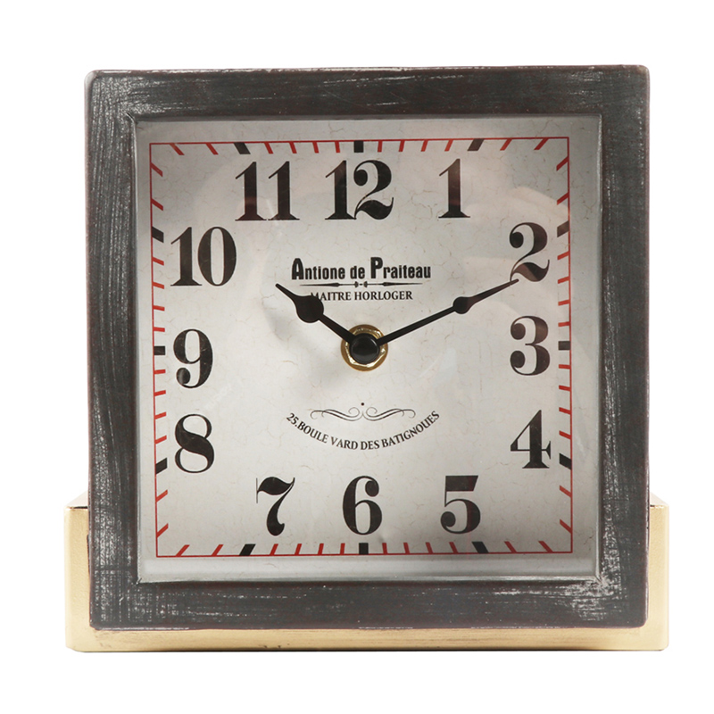 Iron Table Clock